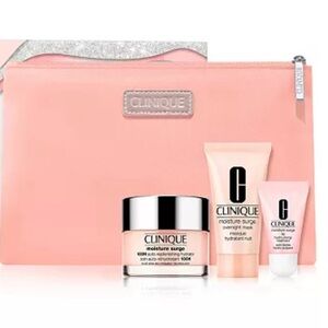 NWT 3 Piece Set $77 Value Moisture Surge Megastars Overnight Mask HydroLipPlump